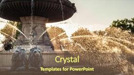  Presentation with roundabout - Cool new presentation theme with rotonde fountain - the central roundabout backdrop and a tawny brown colored foreground