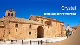  Presentation with roberto clemente - Cool new presentation theme with la sant - san clemente village in cuenca backdrop and a teal colored foreground