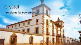  Presentation with palacio de bellas artes - Theme featuring la sant - tembleque palacio de las torres background and a  colored foreground