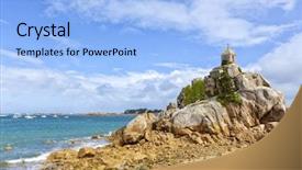  Presentation with blanc - Slides featuring la sentinelle oratory upon granite background and a light blue colored foreground