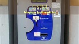  Presentation with vending machine - Slides with la-spezia-italy-aug-19 background and a tawny brown colored foreground