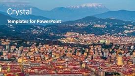  Presentation with dusk - Slide deck featuring la-spezia-italy-skyline background and a  colored foreground