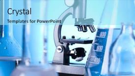  Presentation with laboratory - Colorful presentation theme enhanced with la sterilisation medical - sterile conditions laboratory backdrop and a arctic colored foreground