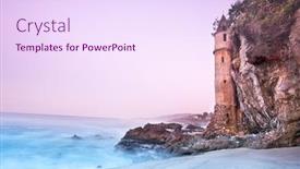  Presentation with laguna beach - Amazing presentation design having la-tour-the-tower backdrop and a pink colored foreground