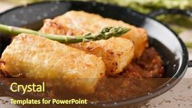  Presentation with tomato ketchup single red - Presentation design enhanced with la vizcaina a typical spanish background and a tawny brown colored foreground