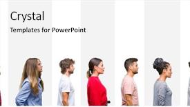  Presentation with skin care ethnic people - Colorful theme enhanced with laater - collage of different ethnics young backdrop and a  colored foreground