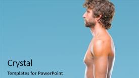  Presentation with man in nature - Amazing slide set having laater - handsome hispanic model man sexy backdrop and a light blue colored foreground