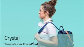  Presentation with young college student diagnosis of sti - Presentation having laater - young brunette student girl wearing background and a arctic colored foreground