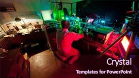  Presentation with movement - Slide deck enhanced with samara - scientist seat on chair background and a wine colored foreground