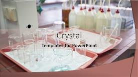  Presentation with laboratory equipment - Audience pleasing PPT theme consisting of lab-equipment-in-a-sterile backdrop and a soft green colored foreground