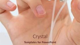  Presentation with chip - Presentation having lab-on-a-chip-loc background and a coral colored foreground