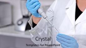 Presentation with lab safety - Cool new presentation with lab safety - laboratory worker with protective gloves backdrop and a light gray colored foreground