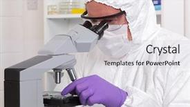  Presentation with sterile technique - Presentation design with wall and floor perspective antique background and a gray colored foreground.