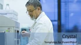  Presentation with scientific research - Cool new presentation with happy young couple in love kissing on a background of gray wall backdrop and a coral colored foreground