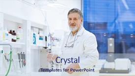  Presentation with scientific research - Colorful slides enhanced with lab using a gas backdrop and a sky blue colored foreground