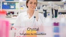  Presentation with pipette - Audience pleasing slides consisting of lab work - pretty science student using pipette backdrop and a lemonade colored foreground