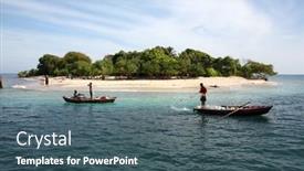  Presentation with haiti - Audience pleasing presentation design consisting of labadee-haiti-september-27-2015 backdrop and a ocean colored foreground