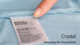  Presentation with housekeeping - PPT theme featuring label with users manual background and a light blue colored foreground