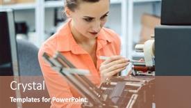  Presentation with labels - Beautiful slides featuring labels-to-be-printed backdrop and a coral colored foreground