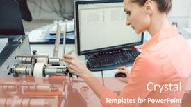  Presentation with labels - Theme with labels-to-be-printed background and a coral colored foreground