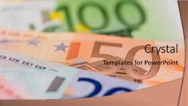  Presentation with superstition different templets - Theme with labor cost - many different euro bills photo background and a  colored foreground