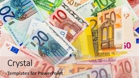  Presentation with superstition different templets - Amazing slide deck having labor cost - many different euro bills symbolic backdrop and a  colored foreground