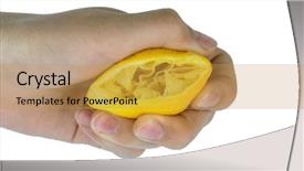  Presentation with taxes - Presentation theme having labor cost - one of squeezed lemon background and a yellow colored foreground