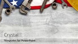  Presentation with patriotic usa - Theme with labor-day-or-american-labor background and a light gray colored foreground