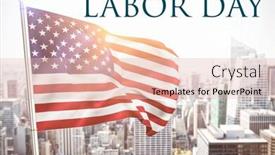  Presentation with labor - Cool new presentation theme with labor-day-text-against-city backdrop and a lemonade colored foreground