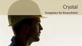  Presentation with tool belt tools - PPT theme with labor free - craftsman with tools background and a soft green colored foreground