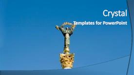  Presentation with independence - PPT layouts with labor free - monument to independence in ukraine background and a teal colored foreground