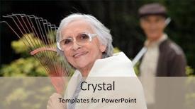  Presentation with hostile people - Colorful presentation theme enhanced with history - town of motovun on picturesque backdrop and a teal colored foreground.