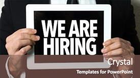  Presentation with labor - Colorful PPT theme enhanced with labor hire - business man holding a tablet backdrop and a tawny brown colored foreground