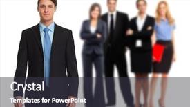  Presentation with group - Theme consisting of labor hire - business people group background and a  colored foreground