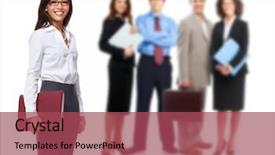  Presentation with group - Audience pleasing PPT layouts consisting of labor hire - business people group backdrop and a  colored foreground