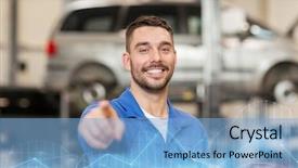  Presentation with mechanic car service repair maintenance - Beautiful slides featuring labor hire - car service repair maintenance backdrop and a  colored foreground