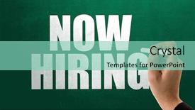  Presentation with labor - Amazing slide set having labor hire - now hiring backdrop and a seafoam green colored foreground