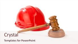  Presentation with construction law - Beautiful theme featuring construction law - justice for workers backdrop and a lemonade colored foreground
