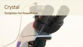  Presentation with microscope - Slide deck having labor mobility - professional medical laboratory microscope background and a  colored foreground