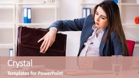  Presentation with pregnant labor - Presentation with labor pain - young pregnant woman working background and a  colored foreground