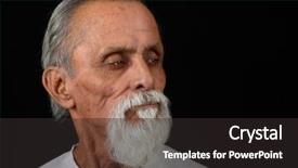  Presentation with black man - Slide deck featuring labor strike - nice striking portrait background and a dark gray colored foreground