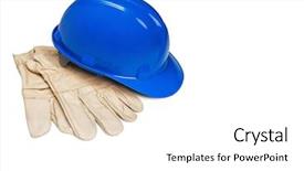  Presentation with safety construction worker in construction - Beautiful presentation theme featuring laboral accident - construction worker protection backdrop and a white colored foreground
