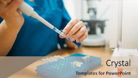  Presentation with tests - Presentation enhanced with laboratory analysis - samples of animal tests background and a lemonade colored foreground