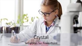  Presentation with art stem education science technology - Amazing PPT layouts having laboratory and writing to workbook backdrop and a light gray colored foreground