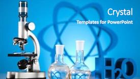  Presentation with chemistry formula - Slide set featuring salad on blue table thai background and a light gray colored foreground