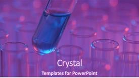  Presentation with test tubes - Beautiful theme featuring laboratory glassware - several test tubes backdrop and a violet colored foreground
