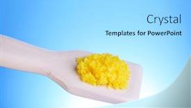  Presentation with laboratory - Slides consisting of laboratory-spatula-with-granules background and a light gray colored foreground