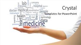  Presentation with medical hand - Amazing theme having organ system - female doctor hand with word backdrop and a white colored foreground