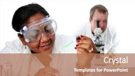  Presentation with fuel lab images - Amazing presentation having labratory - worker in a lab backdrop and a coral colored foreground