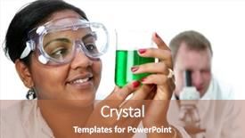  Presentation with lab - Amazing presentation theme having labratory - worker in a lab backdrop and a red colored foreground